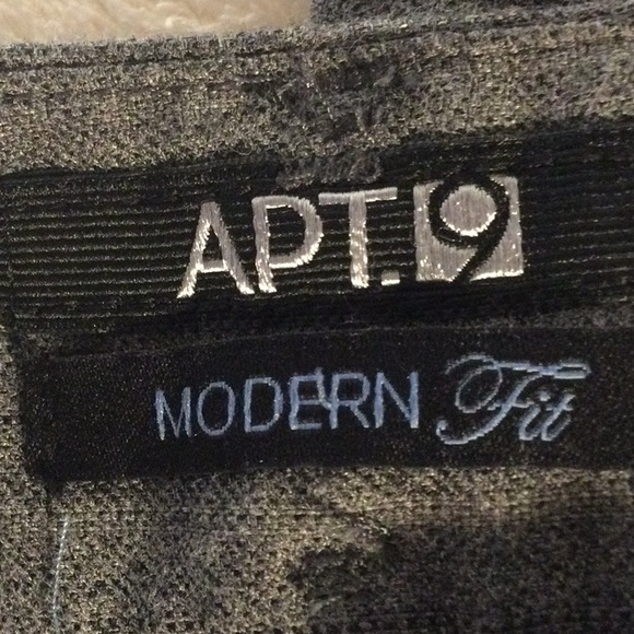 Apt 9 Grey Pin Strip Women’Slanks - Picture 5 of 14